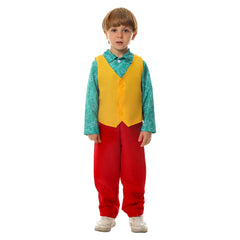 Kids Children Movie Joker 2 Joker: Folie à Deux (2024) Joker Wig Suit Outfits Cosplay Costume Halloween Carnival