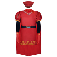 Kids Children Movie Shrek Lord Farquaad Red Outfits Cosplay Costume Halloween Carnival Suit