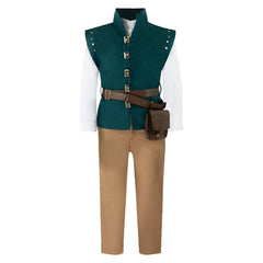 Kids Children Movie Tangled Flynn Rider Outfits Cosplay Costume Halloween Carnival Suit