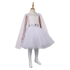 Kids Children Princess Leia White Tutu Dress Outfits Cosplay Costume Halloween Carnival Suit 