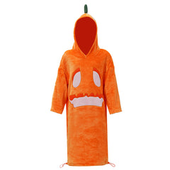 Kids Children Pumpkin Flannel Hoodie Home Sleepwear Halloween Cosplay Costume 