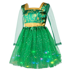 Kids Children Shrek Fiona Green Tutu Dress Outfits Cosplay Costume Halloween Carnival Suit - Coshduk