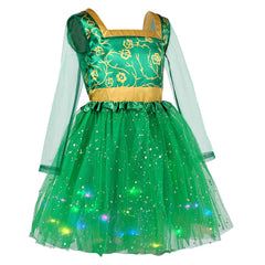 Kids Children Shrek Fiona Green Tutu Dress Outfits Cosplay Costume Halloween Carnival Suit - Coshduk