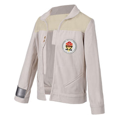 Kids Children Skeleton Crew (2024) White Team Uniforms Jacket Outfits Cosplay Costume 