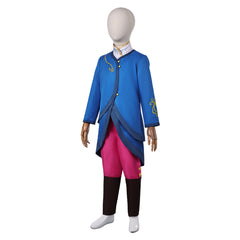 Kids Children Spellbound (2024) Princess Ellian Blue Jacket Set Outfits Cosplay Costume 