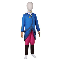 Kids Children Spellbound (2024) Princess Ellian Blue Jacket Set Outfits Cosplay Costume 