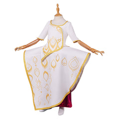 Kids Children Spellbound (2024) Princess Ellian White Skirt Outfits Cosplay Costume 