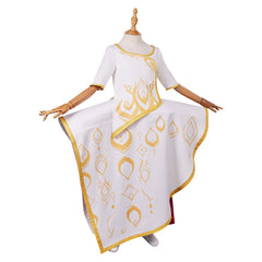 Kids Children Spellbound (2024) Princess Ellian White Skirt Outfits Cosplay Costume 