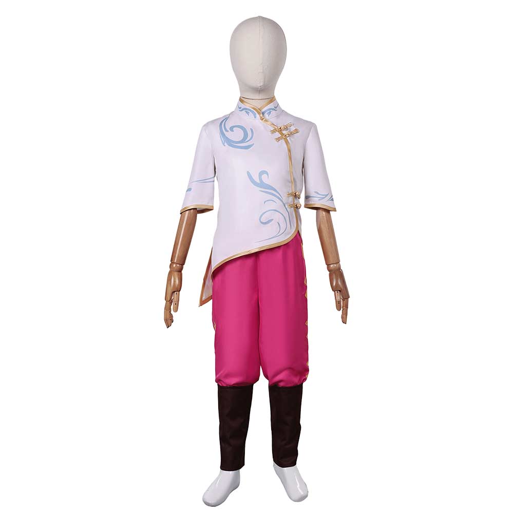 Kids Children Spellbound (2024) Princess Ellian White Top Set Outfits Cosplay Costume 