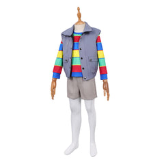 Kids Children Stranger Things (2025) Derek Turnbow Gray Set Outfits Cosplay Costume 