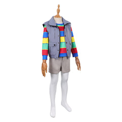 Kids Children Stranger Things (2025) Derek Turnbow Gray Set Outfits Cosplay Costume 