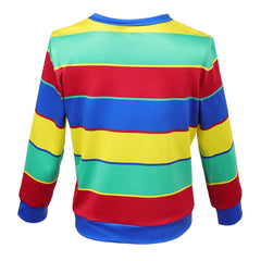 Kids Children Stranger Things (2025) Derek Turnbow Striped Top Cosplay Costume 