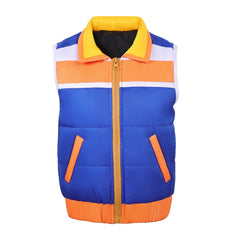 Kids Children Stranger Things: Tales From '85 (2026) Mike Wheeler Blue Vest Jacket Outfits Cosplay Costume 