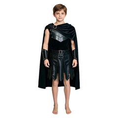 Kids Children The Odyssey (2026) Agamemnon Black Cloak Set Outfits Cosplay Costume
