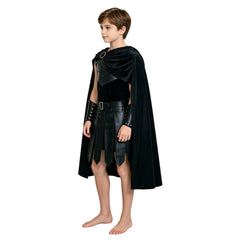 Kids Children The Odyssey (2026) Agamemnon Black Cloak Set Outfits Cosplay Costume