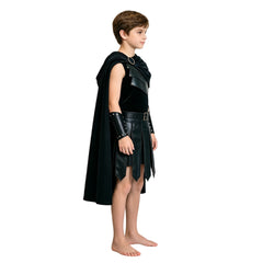 Kids Children The Odyssey (2026) Agamemnon Black Cloak Set Outfits Cosplay Costume