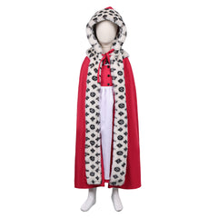 Kids Children The Snow Queen 1967 Gerda Red Dress Cloak Set Outfits Cosplay Costume 