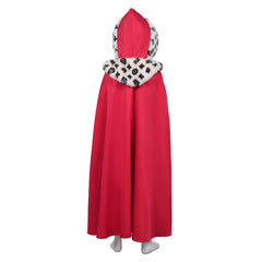 Kids Children The Snow Queen 1967 Gerda Red Dress Cloak Set Outfits Cosplay Costume 