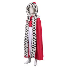 Kids Children The Snow Queen 1967 Gerda Red Dress Cloak Set Outfits Cosplay Costume 