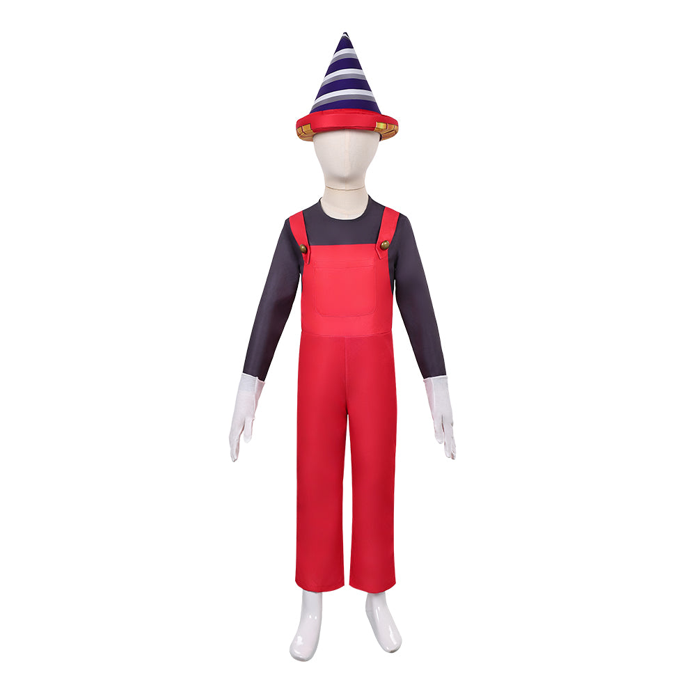 Kids Children The Super Mario Galaxy Movie (2026) Drill Mario Red Set Outfits Cosplay Costume