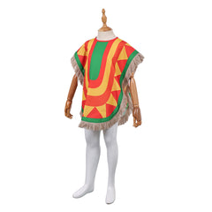 Kids Children The Super Mario Galaxy Movie (2026) Tostarenans Yellow Cape Cloak Outfits Cosplay Costume
