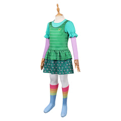 Kids Children Toy Story (2026) Bonnie Green Dress ​Set Outfits Cosplay Costume 
