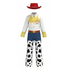 Kids Children Toy Story (2026) Jessie White Yellow Cowgirl Set Outfits Cosplay Costume