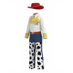 Kids Children Toy Story (2026) Jessie White Yellow Cowgirl Set Outfits Cosplay Costume