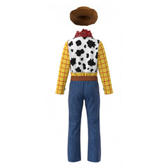 Kids Children Toy Story (2026) Woody White Yellow Cowboy Set Outfits Cosplay Costume