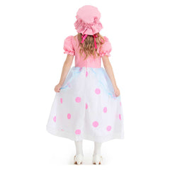 Kids Children Toy Story Bo Peep Pink White Dress Set Outfits Cosplay Costume