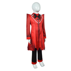 Kids Children TV Hazbin Hotel (2024) Alastor Cosplay Costume Outfits Halloween Carnival Suit