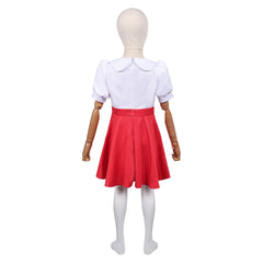 Kids Children Two Times Lotte Luise Lotte White Red Dress Outfits Cosplay Costume 