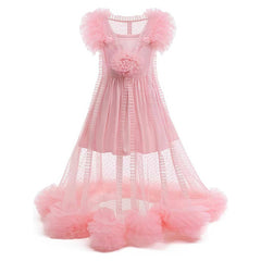 Kids Children Wicked Glinda Pink Dress Sleepwear Accessories Set Outfits Cosplay Costume 