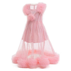 Kids Children Wicked Glinda Pink Dress Sleepwear Accessories Set Outfits Cosplay Costume 
