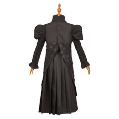 Kids Children Wicked: For Good (2025) Elphaba Black Shirt Overall Dress Outfits Cosplay Costume 