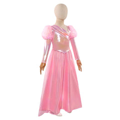 Kids Children Wicked: For Good (2025) Glinda Young Pink Set Outfits Cosplay Costume