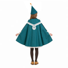Kids Children Witch Hat Atelier (2026) Coco Cyan Cloak Witch Set Outfits Cosplay Costume