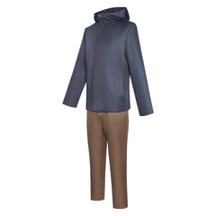Kinji Hakari Blue Hoodie Brown Trousers Set Outfits Halloween Cosplay Costume