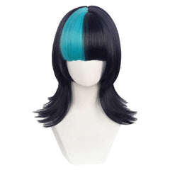 Kirara Hoshi Black Blue Cosplay Wig Heat Resistant Synthetic Hair Accessories Props