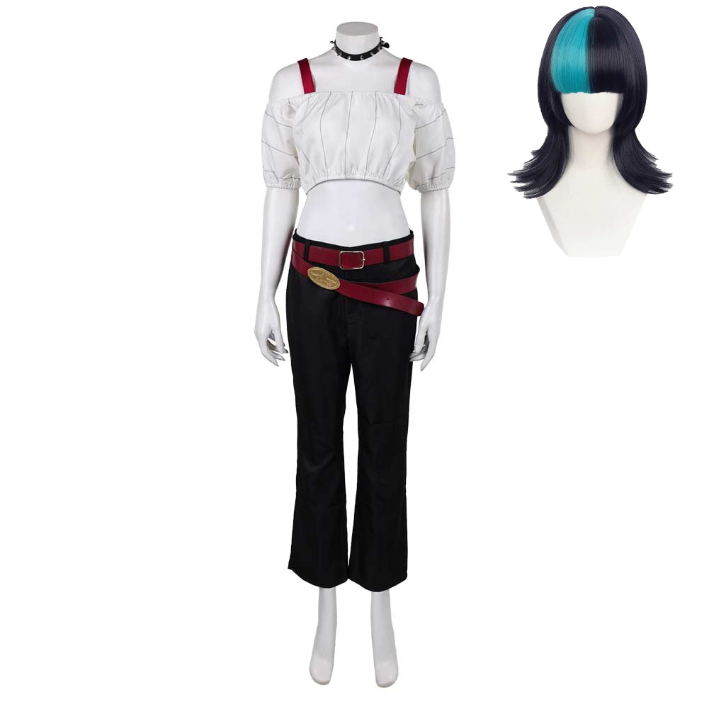 Kirara Hoshi White Black Set Outfits Cosplay Costume Halloween Carnival Suit