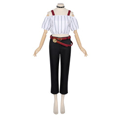 Kirara Hoshi White Top Black Trousers Set Outfits Cosplay Costume