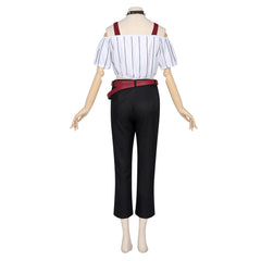 Kirara Hoshi White Top Black Trousers Set Outfits Cosplay Costume