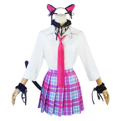 Kitagawa Marin Cat Girl Pink Skirt Ears Set Outfits Cosplay Costume 