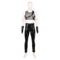 KPop Demon Hunters (2025) Abby Saja Boys Your Idol Black Full Set Outfits Cosplay Costume