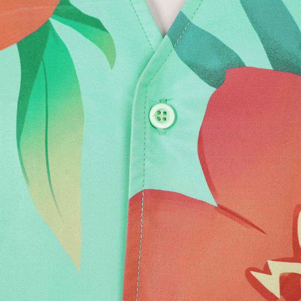 Abby Saja Soda Pop Green Flower Shirt Cosplay Costume – Coshduk