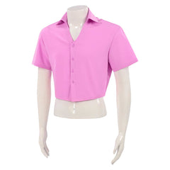 KPop Demon Hunters (2025) Abby Saja Pink Shirt Outfits Cosplay Costume 