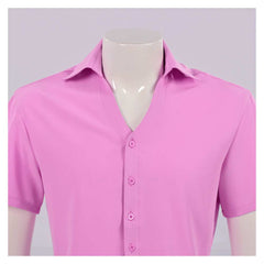 KPop Demon Hunters (2025) Abby Saja Pink Shirt Outfits Cosplay Costume 