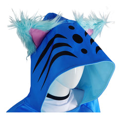 KPop Demon Hunters (2025) Blue Derpy Tiger Hoodie Jacket Set Outfits Cosplay Costume 