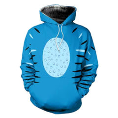 KPop Demon Hunters (2025) Blue Derpy Tiger Hoodie Trouser Set Outfits Cosplay Costume