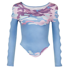 KPop Demon Hunters (2025) Celine Blue Top Stage Outfits Cosplay Costume 